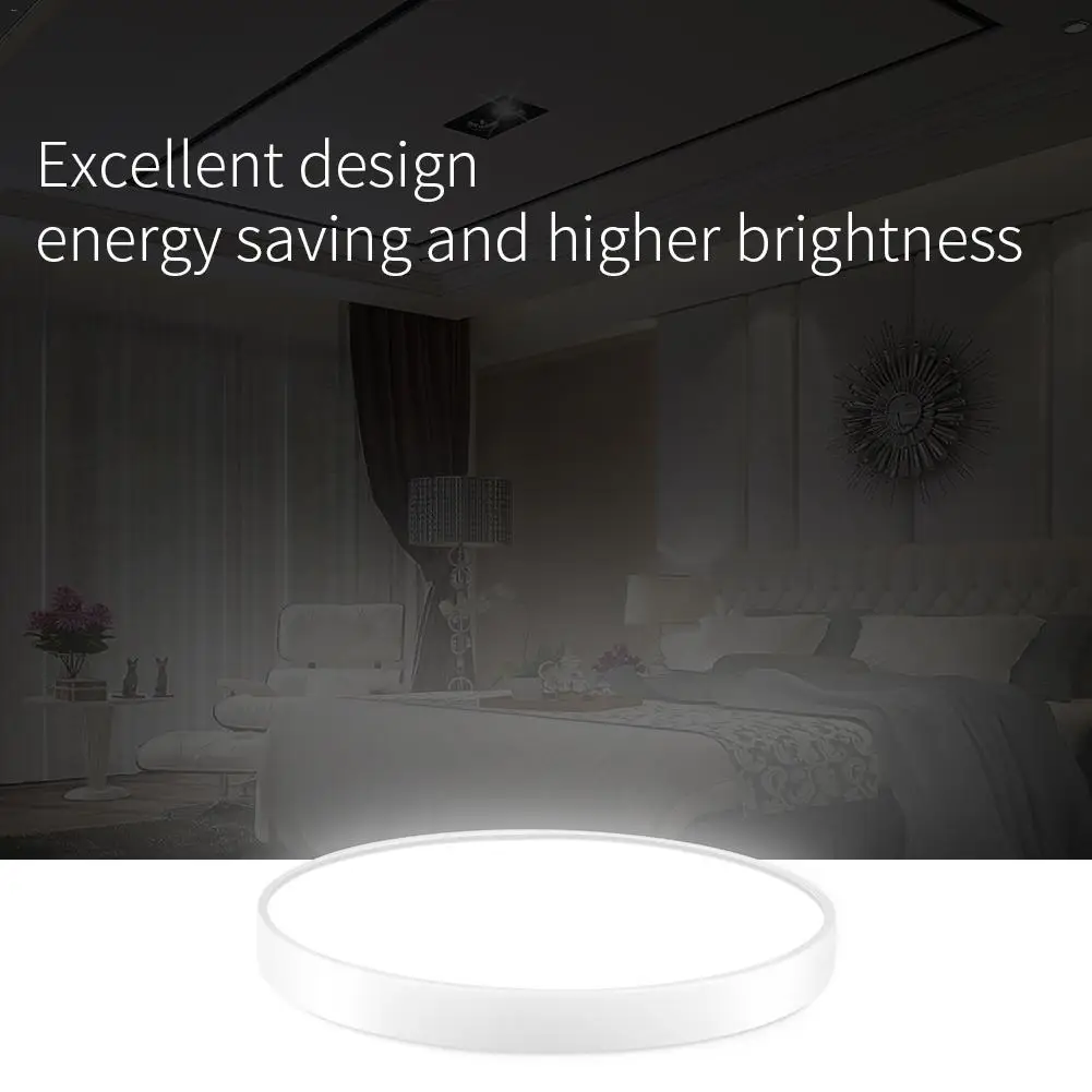 

Ultra Thin Round LED Dimmable Ceiling Light 24W Simple Panel Light 3 Color Downlight AC100-240V For Kitchen Room