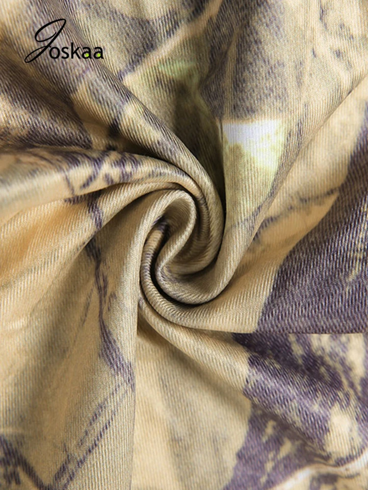 

Joskaa Women Printed Jumpsuit Sleeveless Backless Line Up Halter Sexy Lady Clubwear Bandage Party Rompers 2021 Summer Fitness