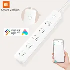 Сетчатый удлинитель питания Xiaomi с bluetooth, розетка с 5 отверстиями, стандартная Быстрая зарядка для Mi home APP, умная версия с дистанционным управлением