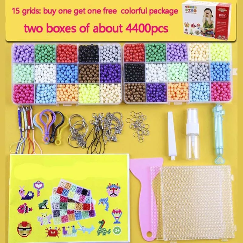

6000pcs 24 colors Refill Beads puzzle Crystal DIY water spray beads set ball games 3D handmade magic toys for children Toy