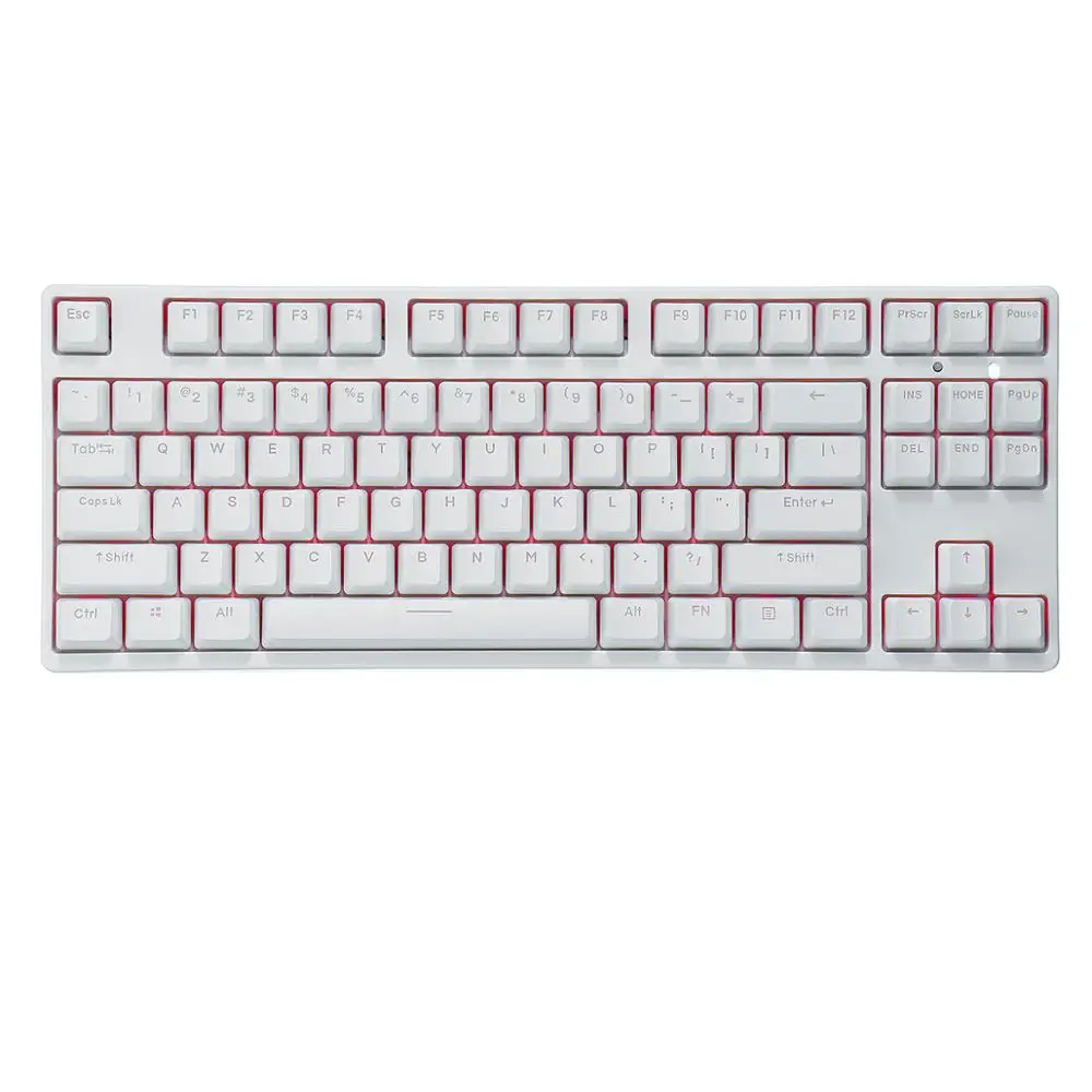 Brown Switch 87 ключ NKRO USB Проводная RGB подсветка переключатель Gateron PBT двойная съемка клавиатуры Механическая игровая клавиатура для E-sport офиса ПК ноутбука - Цвет: Brown Switch