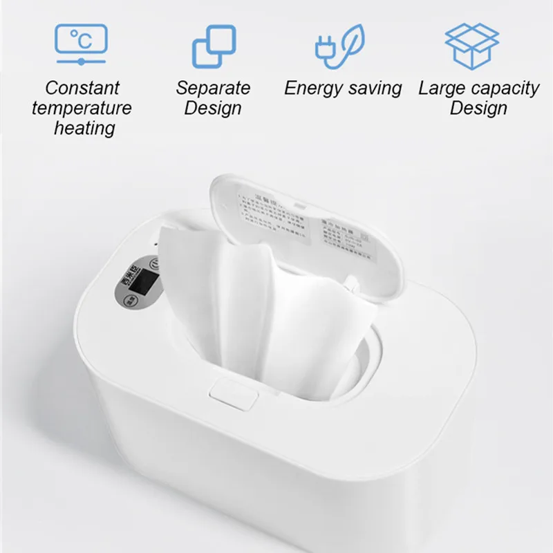 

Household Portable USB Baby Wipes Heater Thermostat Warm Wet Towel Dispenser Napkin Box Wet Tissue Heating Insulation Box