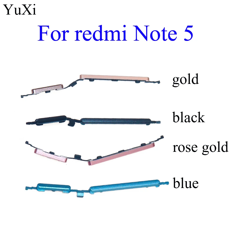 YuXi кнопка включения/выключения питания + Кнопка громкости Боковая для xiaomi Redmi Note 5