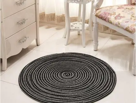 50 новых круглых плетеных нескользящих напольных ковриков коврик для йоги