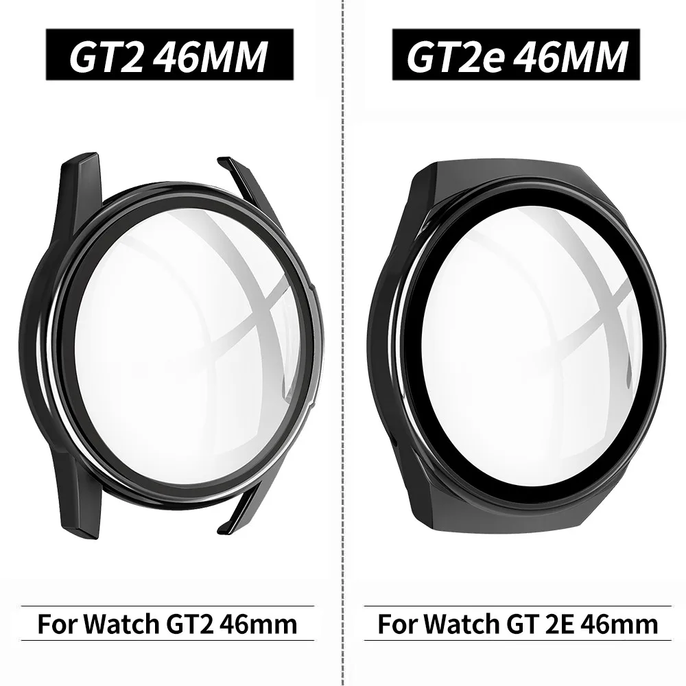 

PC Screen Protector Cover for Huawei Watch GT 2 46mm 42mm 2e Case GT2 Bumper with Tempered Glass Film Full Shell Accessories