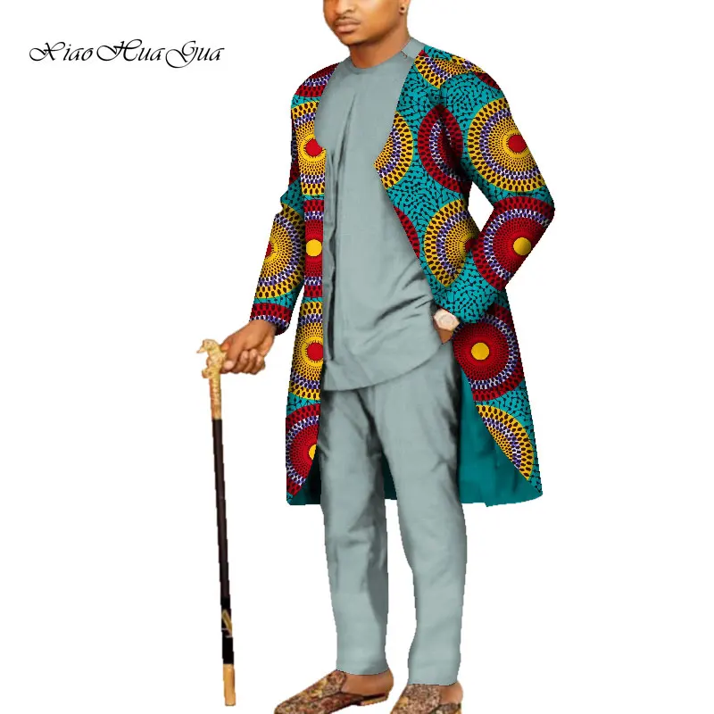 3 предмета в комплекте для мужчин африканском стиле костюмы Дашики рубашки