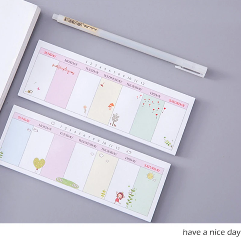 Стикеры для заметок еженедельных планировок записей и наклейки 1 шт. | Дом сад