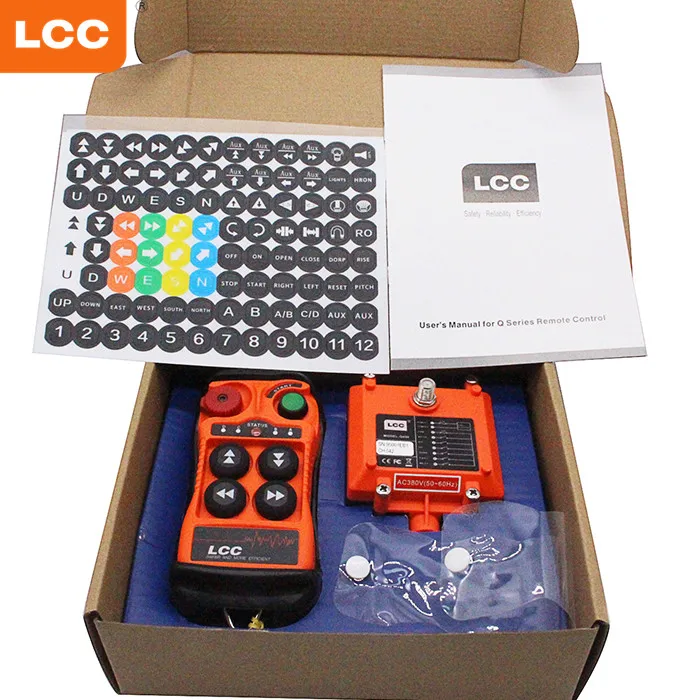 

Q404 LCC Manufacturer wireless crane remote control system for tower cranes winch