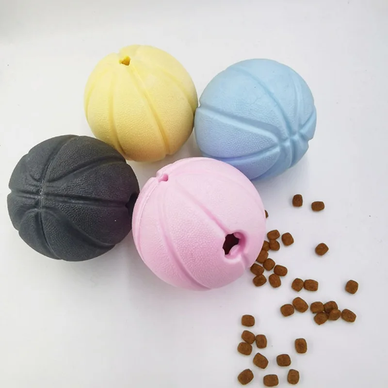 

Pet Dog Toy Interactive Elasticity Ball Dogs Chew Toy Tooth Clean Ball Food Extra-tough Rubber Balls Pet Supplies