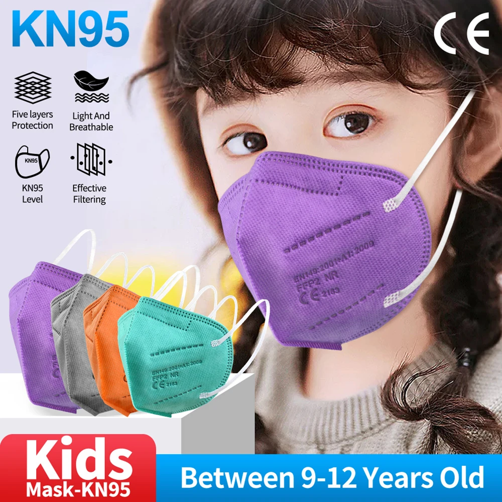 

10-100 шт. ffp2mask детей Kn95 Сертифицированный маска многоразовая маска для лица из 5 слоев защитный респиратор Маска FPP3 маска для полости рта FFP2 ма...