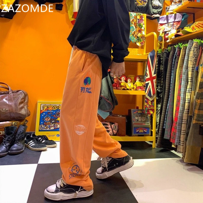 Джоггеры мужские с лентами и карманами в стиле хип хоп|Повседневные брюки| |