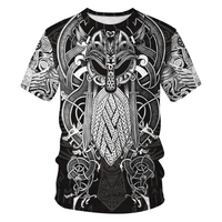 harajuku fashion 3d print new vintage viking t shirt vikings t shirt menwomen casual street hip hop clothing top camiseta hombre