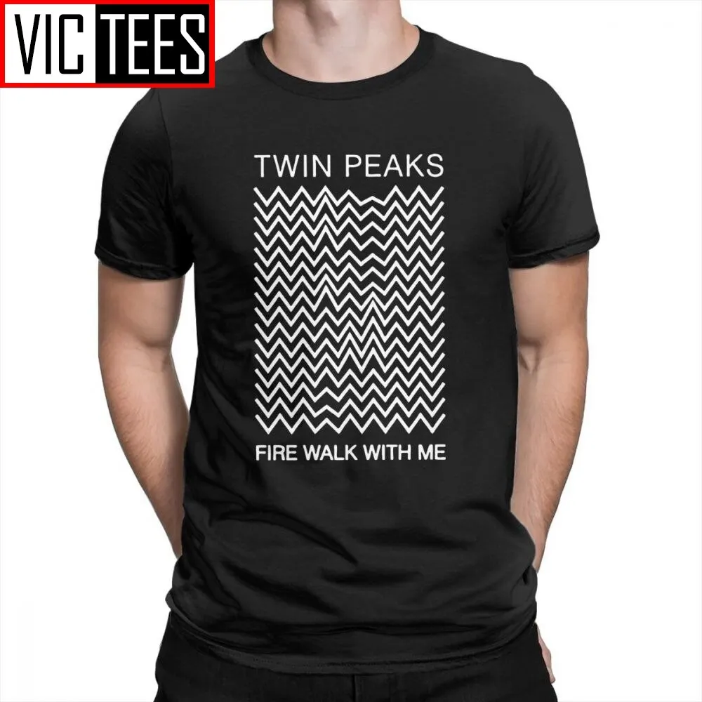 Twin Peaks T-Shirt For Men Fire Walk With Me Tee Vintage Style Mens Men T Shirts Pure Cotton Simple