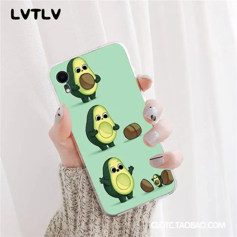 LVTLV авокадо DIY окрашенный красивый чехол для телефона iPhone 11 pro XS MAX 8 7 6 6S Plus X 5 5S SE XR |