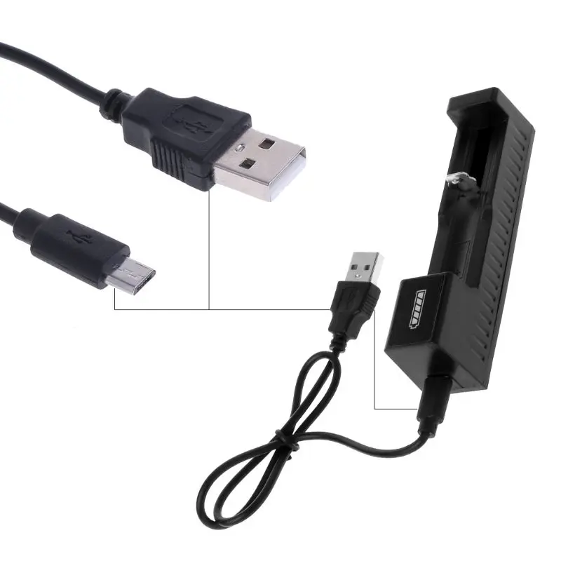 Зарядное устройство USB 3 7 в для литий ионных аккумуляторов 18650 16340 14500 10400 26650| |