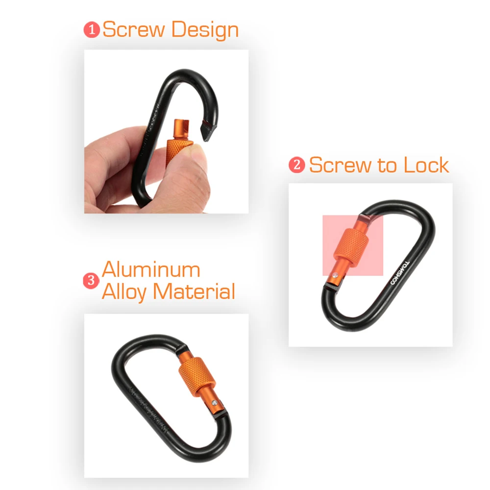 9 шт Алюминий сплава d образное кольцо замок карабин представляет наиболее