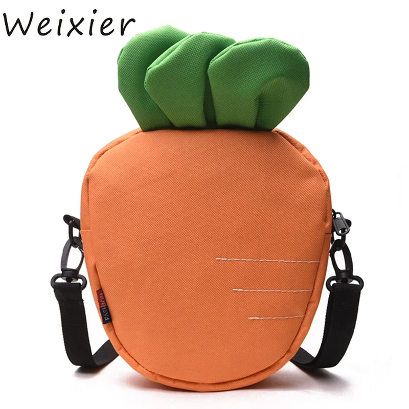 WEIXIER женская сумка для девочек зима 2019 милая Холщовая Сумка в форме Редьки