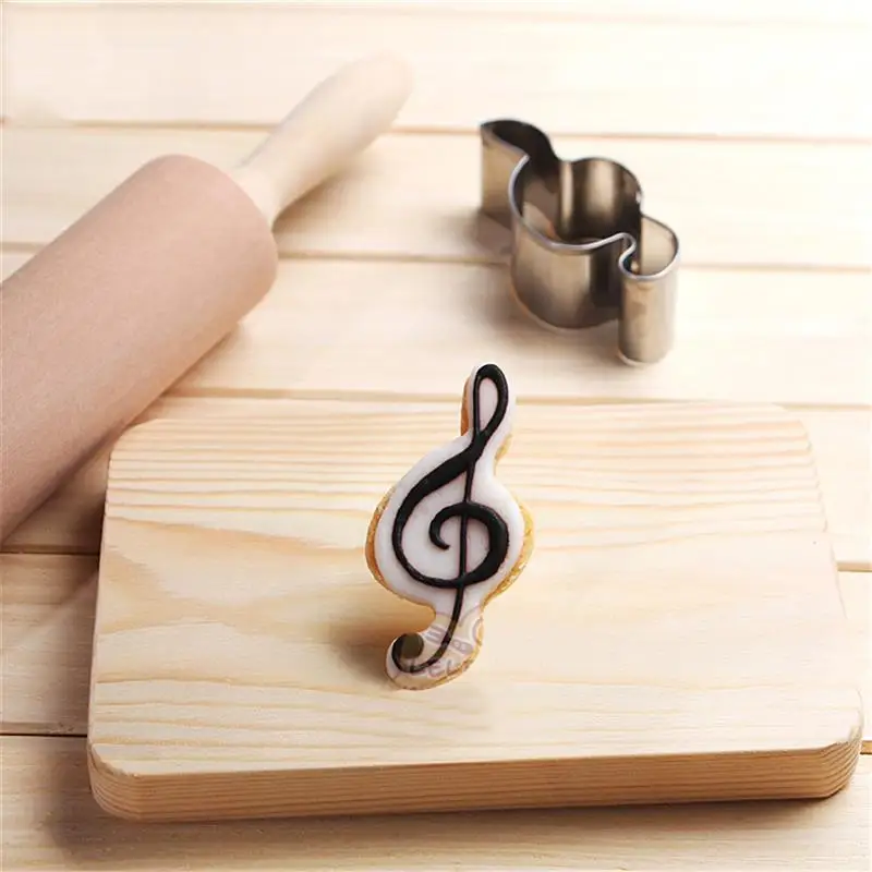 

1pcs DIY Music Note Shape Cookie Biscuit Cutter Stainless Steel Mold Mould for Cake Bread Fondant Candy Chocolate Bakeware Tools