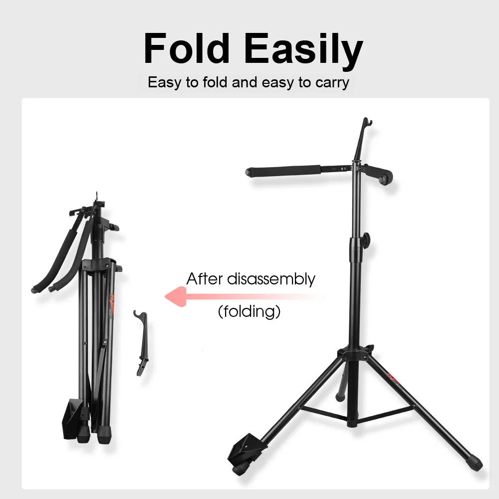 Foldable Cello Tripod Stand with Bow Hook Holder With Cleaning Cloth Design Musical Instrument Bracket Cello Metal Stand Holder enlarge
