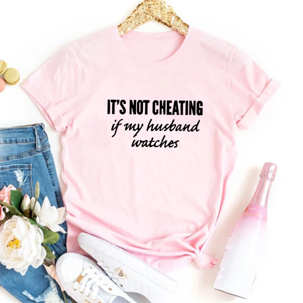 Женская футболка с коротким рукавом Mrs win it NOT jouring белая свободная базовая женская