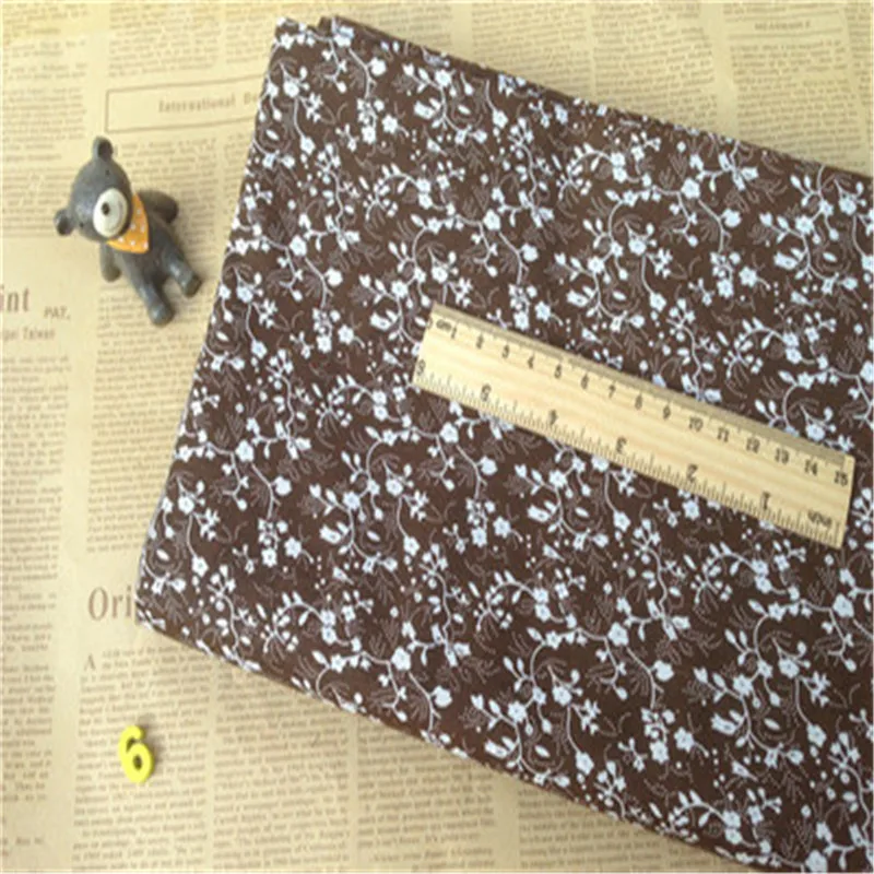 Хлопковая ткань с принтом в горошек Ткань Одежда занавеска скатерть