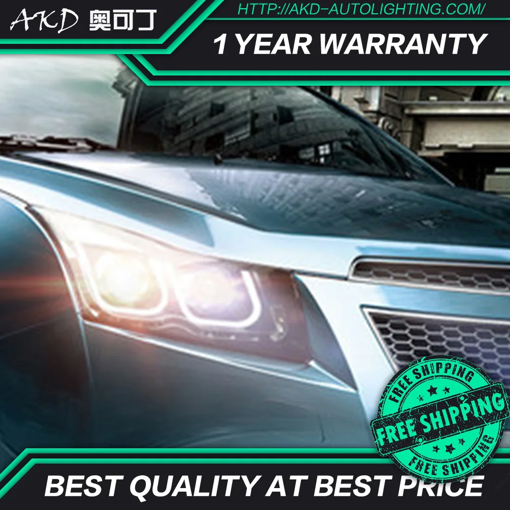 АКД автомобильного тюнинга фары для Chevrolet Cruze седан 2009-2014 светодиодные DRL