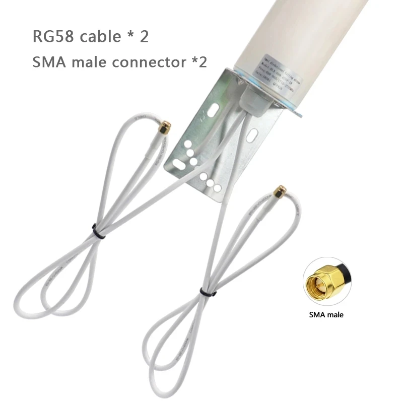 Outdoor Waterproof Antenna, Aerial GSM 4G 5G Broadband 600 ~ 4900Mhz 5ghz 18dBi 1PCS