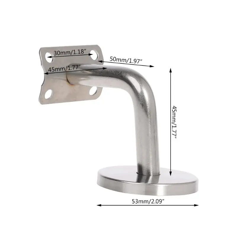 

Stainless Steel Wall Mounted Stair Handrail Bracket Banister Rail Support