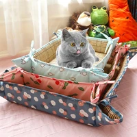 hot sales new arrival pet penguin print cool sleeping mat pad straps folding edges dog kennel cats net wholesale dropshipping