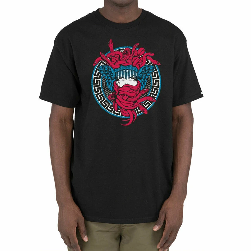 Мужская футболка с коротким рукавом и изображением черепа кривошипов замка