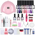UR SUGAR Professional Manicures Set Acrylic Nail Kit LED Nail Lamp Nail Gel Polish Soak Off Nail Art Tools Electric Nail Files