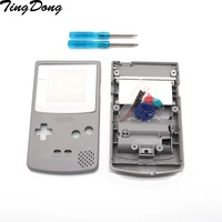for gbc gray shell case replacement for gameboy color gbc game console full housing