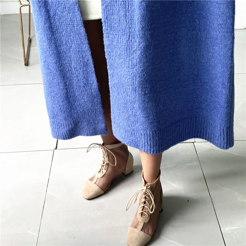 

Women's Casual Open Front Knit Cardigans Long Sleeve Plush Sweater Coat V Neck Loose Long Knitted Cardigan Coats