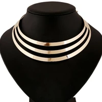 korean version of the necklace short summer european and american three layer retro classic collar collar