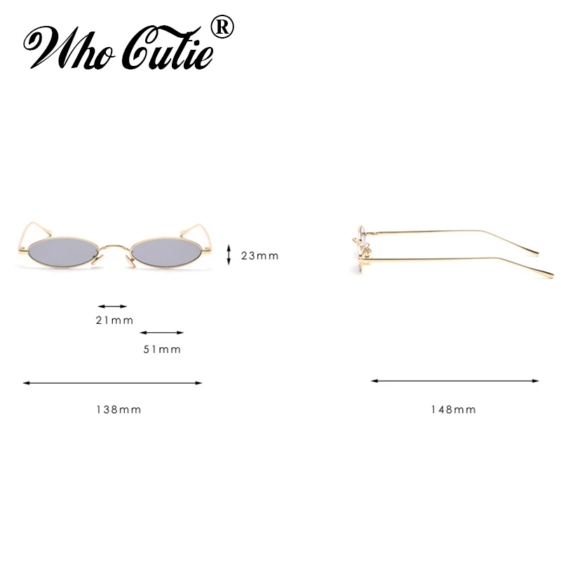 Кто милашка 2018 Малый Тонкий овал Солнцезащитные очки для женщин Для Брендовая