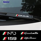 4 шт., наклейки на лобовое стекло для Alfa Romeo Giulietta 159 156 MITO Stelvio 147 Sportiva, автомобильные аксессуары