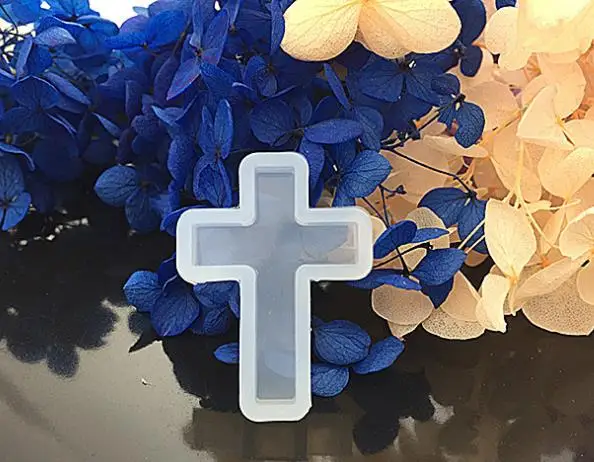 Новинка 1 шт. крест Форма Подвески ремесла Сделай Сам прозрачный УФ Смола жидкого