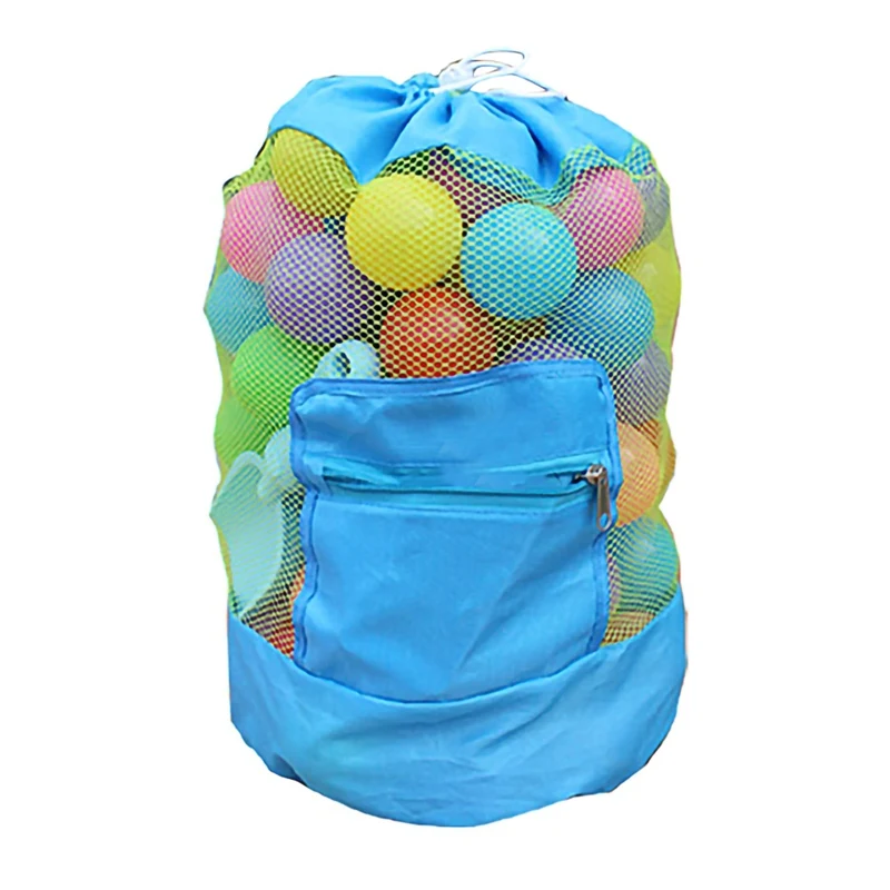 

Portable Collapsible Beach Bag Mesh Storage Bag Children Outdoor Swimming Waterproof Bag Children Beach Toys Storage Bag