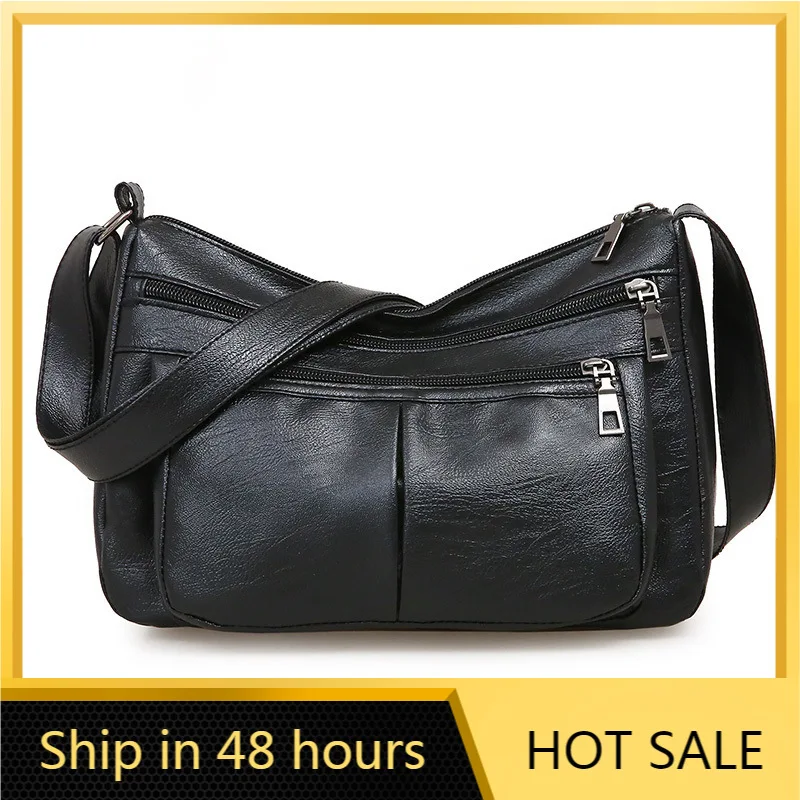 

Бренд, в винтажном стиле, мягкая сумка через плечо из искусственной кожи для женщин большой Ёмкость сумка через плечо многофункциональная с...