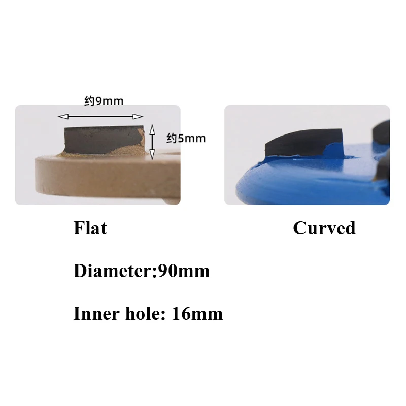 URAN Plane Milling Cutter Woodworking Root Carving Tea Tray Rough 90x22mm DIY Angle Grinder Accessories | Инструменты