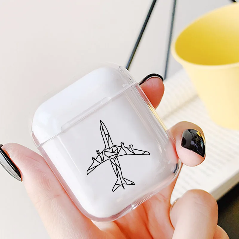 Мягкий чехол для наушников для Apple Airpods, милый чехол с картой, Прозрачный Роскошный чехол для наушников Airpods, чехол