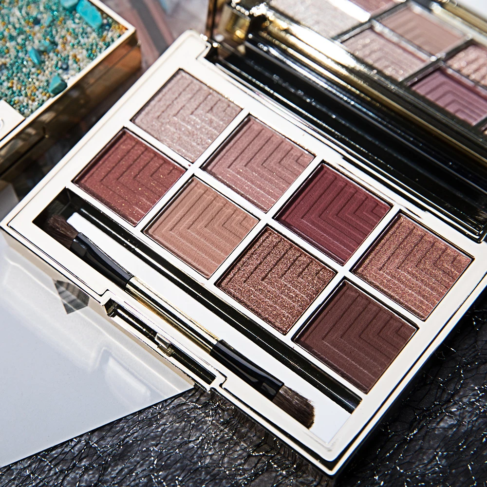 Hojo зыбучий песок тени для век Палитра мерцающие матовые пигмент