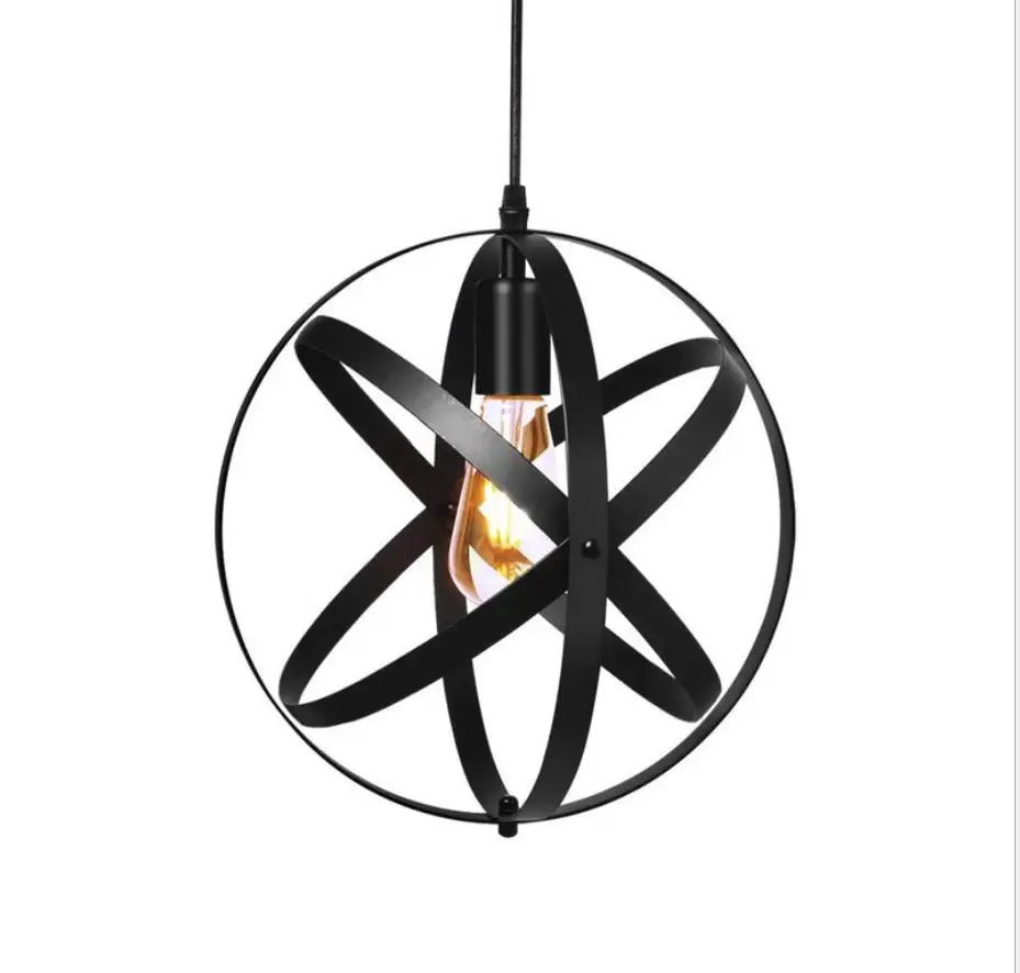 Американский кантри промышленный Ретро подвесной светильник из кованого железа