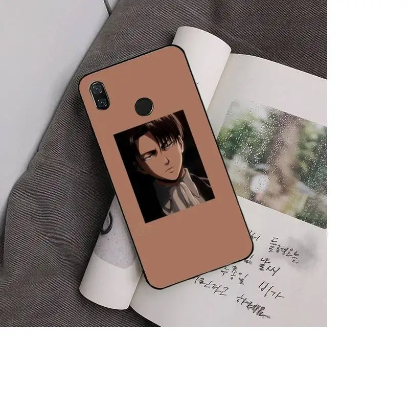 

Levi Ackerman aesthetic Phone Case Back Cover For Xiaomi Redmi Note 7 5 8A Note8pro 9Pro 8T Funda for Redmi9 Coque Funda Shell