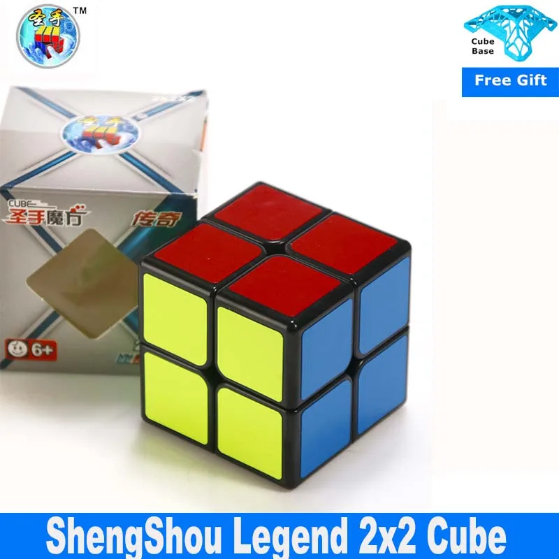 Скоростной куб Shengshou Legend 2x2x2 Карманный волшебный без наклеек пазл 2x2