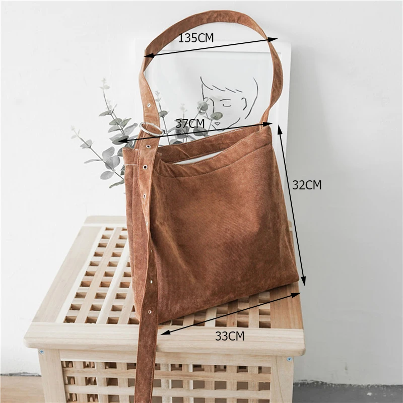 Женская Вельветовая Сумка тоут для женщин и девочек детская сумка через плечо с