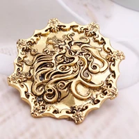 movie jewelry wholesale vintage classic song of ice rose carved brooches for men