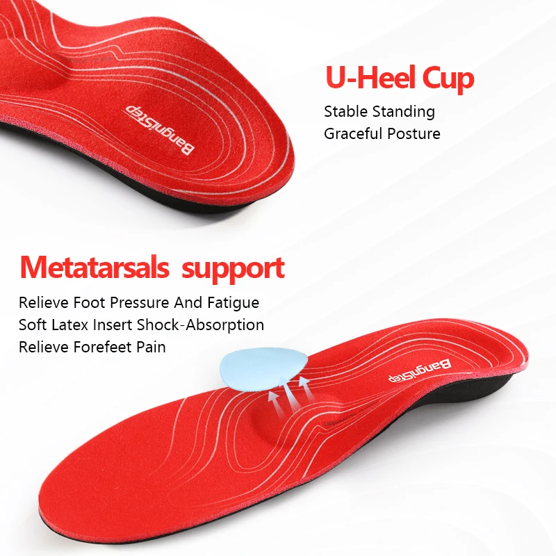 FootMaster Orthopedic Insoles for Sneakers Shoes Inner Sole Arch Support Flat Feet Inserts Pad Women Men Plantar fasciitis Insol