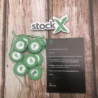 5sets lot chip induction2020 stockx tag green circular tag rcode stickers flyer plastic shoe buckle verified x authentic tag