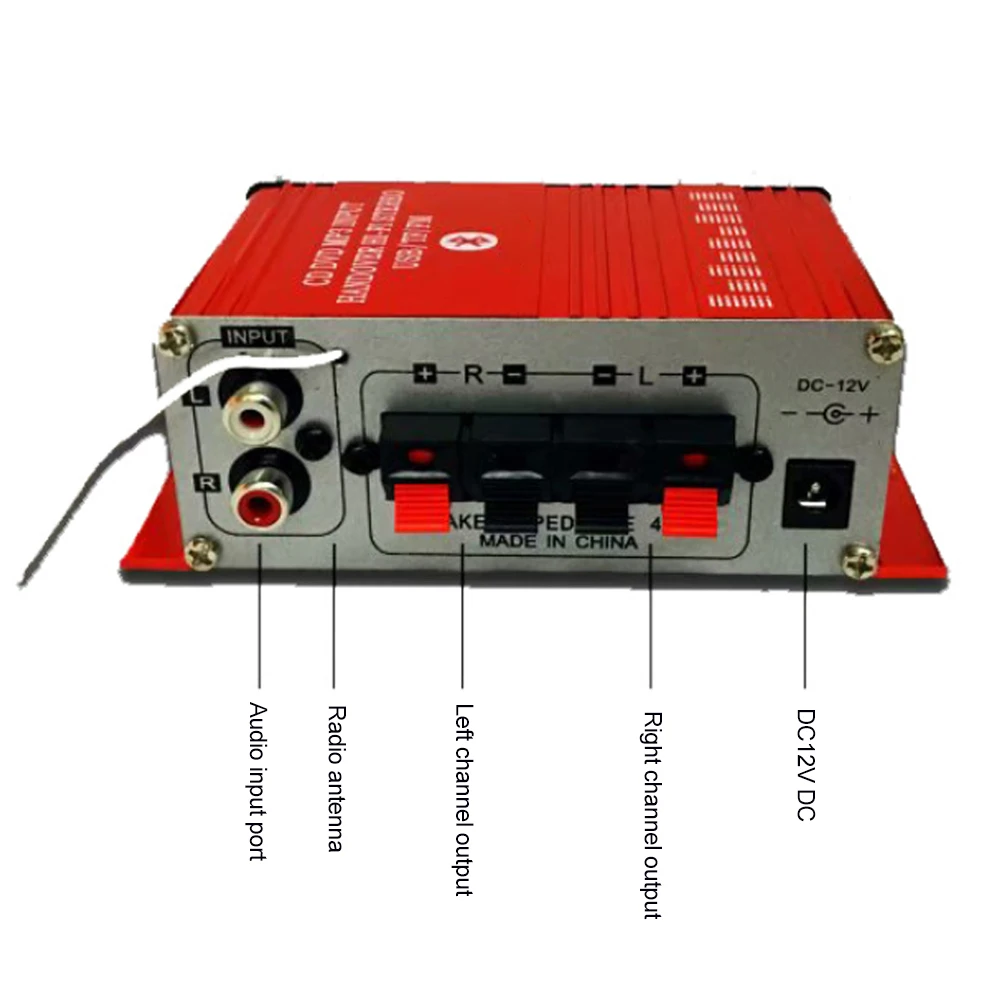 Стерео умный мини автомобильный усилитель мощности для дома 12 В аудио